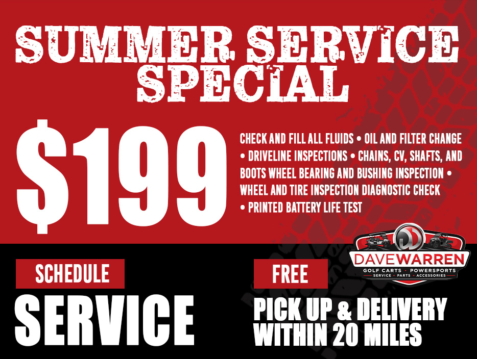 SUMMER SERVICE SPECIAL